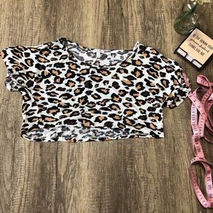 Delia’s Cheetah print Crop top